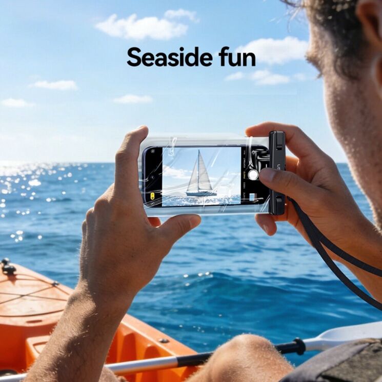 Влагозащитный чехол USAMS YD016 Waterproof Case - Transparent: фото 7 из 15