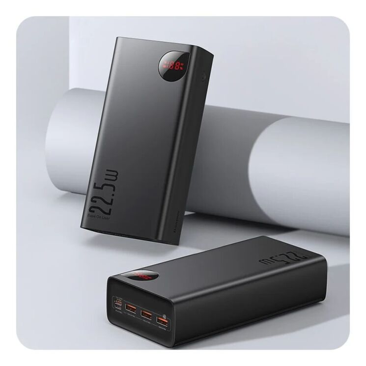 Внешний аккумулятор Baseus Adaman Digital Display 22.5W (40000mAh) PPAD020101 - Black: фото 8 из 20