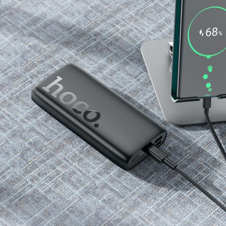 Зовнішній акумулятор Hoco J122A 22.5W+PD20W (20000mAh) - Black: фото 7 з 8