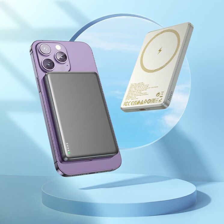 Внешний аккумулятор Hoco Q26 Joy PD20W (5000mAh) - Gray: фото 7 из 7