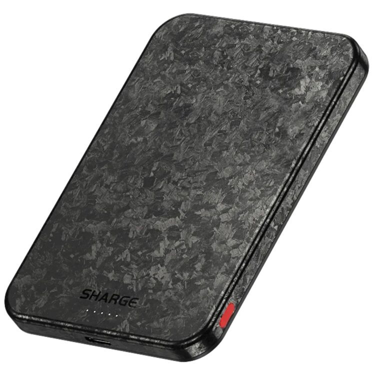 Внешний аккумулятор Sharge Carbon Mag 20W (5000mAh) - Black: фото 5 из 11
