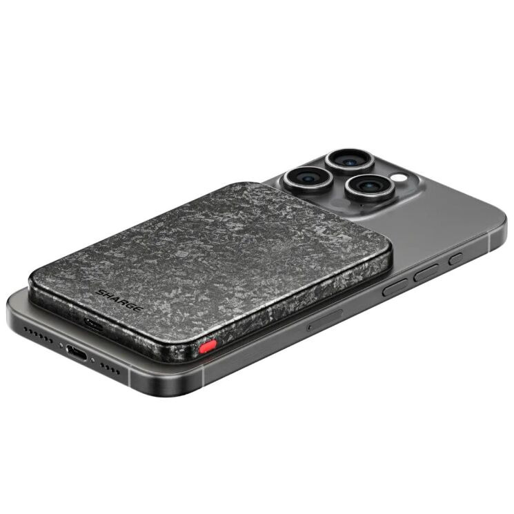 Внешний аккумулятор Sharge Carbon Mag 20W (5000mAh) - Black: фото 7 из 11