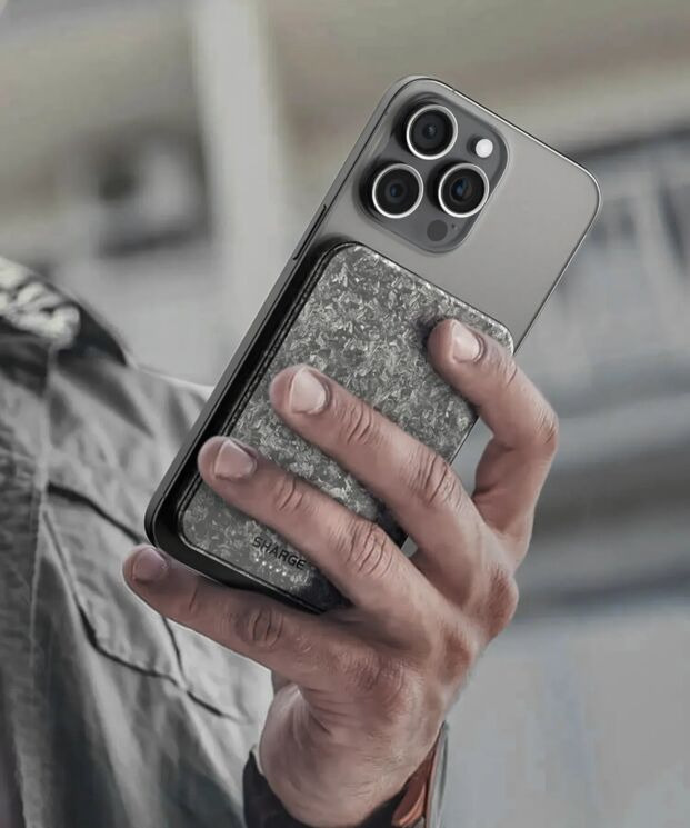 Внешний аккумулятор Sharge Carbon Mag 20W (5000mAh) - Black: фото 10 из 11