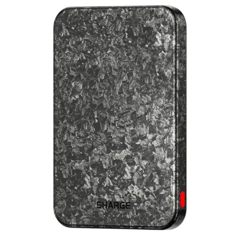 Внешний аккумулятор Sharge Carbon Mag 20W (5000mAh) - Black: фото 6 из 11