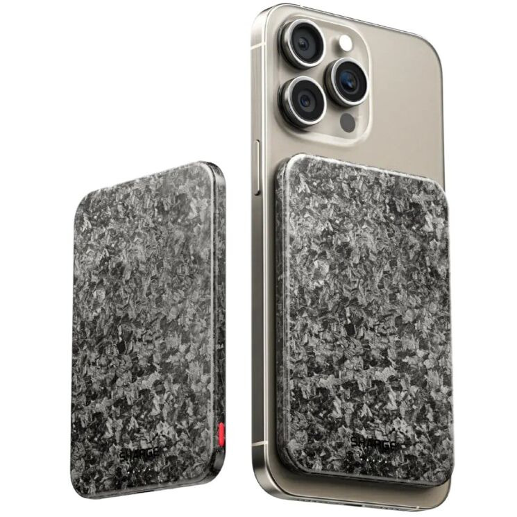 Внешний аккумулятор Sharge Carbon Mag 20W (5000mAh) - Black: фото 4 из 11