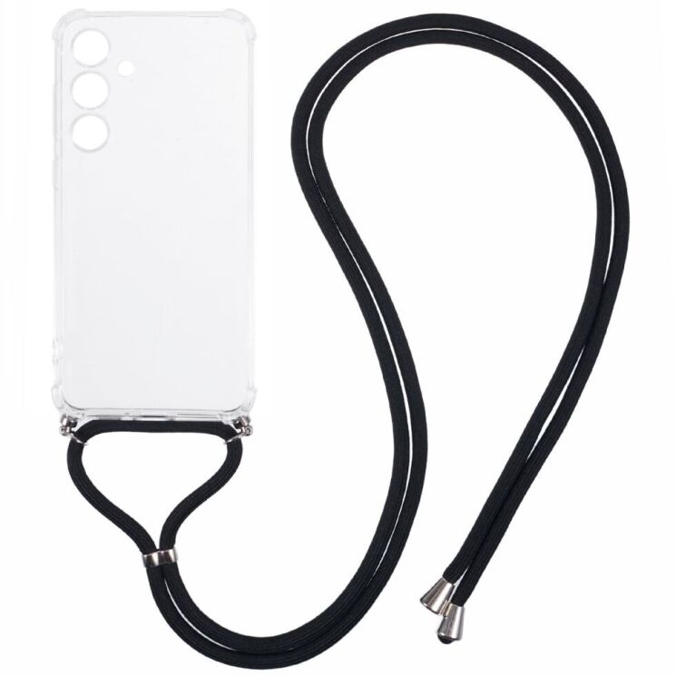 Захисний чохол UniCase AirBag with Strap для Samsung Galaxy S24 FE (S721) - Transparent: фото 1 из 5