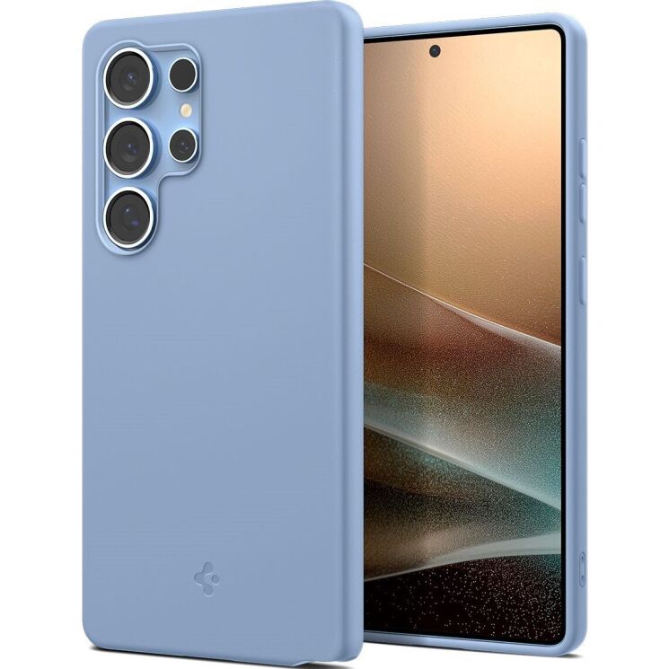 Захисна накладка Spigen Silicone Fit (MagFit) для Samsung Galaxy S25 Ultra (S938) ACS09018 - Sapphire Blue: фото 1 з 20