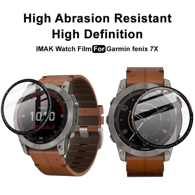 Защитная пленка IMAK Watch Film для Garmin Fenix 7X - Black: фото 10 из 11