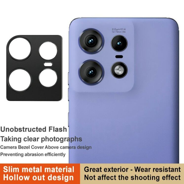 Защитная рамка IMAK Camera Styling для Motorola Edge 50 Pro - Black: фото 3 из 9