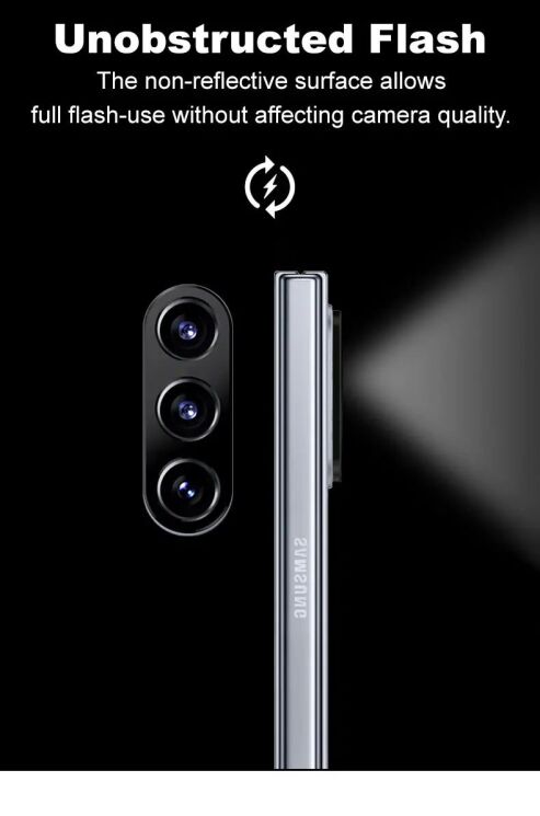 Защитная рамка IMAK Camera Styling для Samsung Galaxy Fold 5 - Black: фото 8 из 12