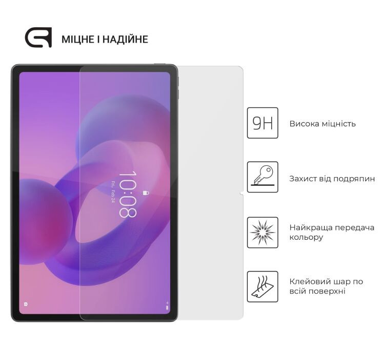 Захисне скло ArmorStandart Glass.CR для Lenovo Idea Tab Plus: фото 2 з 4