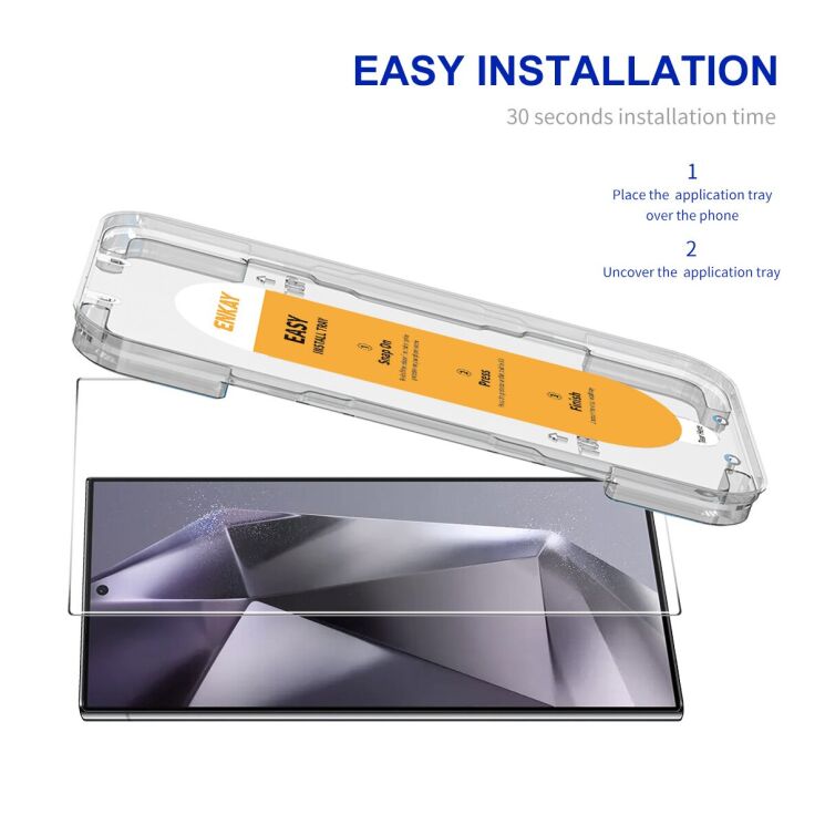 Захисне скло ENKAY Easy Install Clear для Samsung Galaxy S25 Ultra (S938): фото 2 з 10