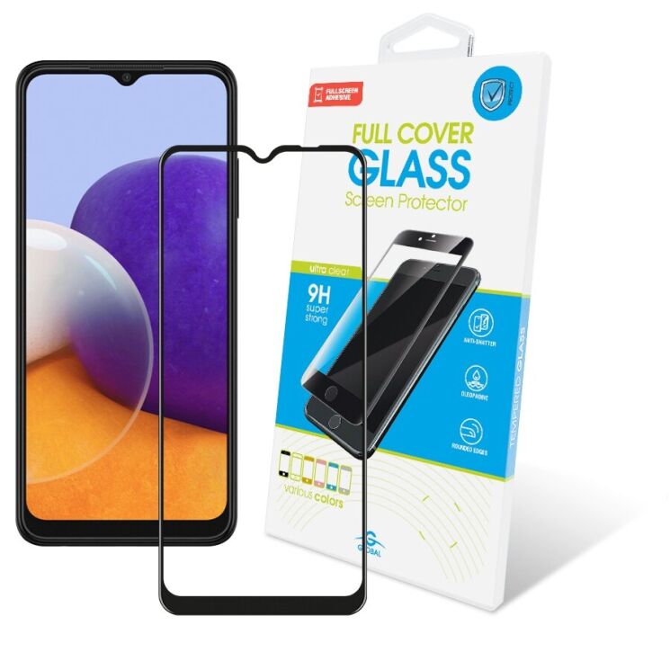 Защитное стекло Global Full Glue для Samsung Galaxy A22 (A225) - Black: фото 1 из 3
