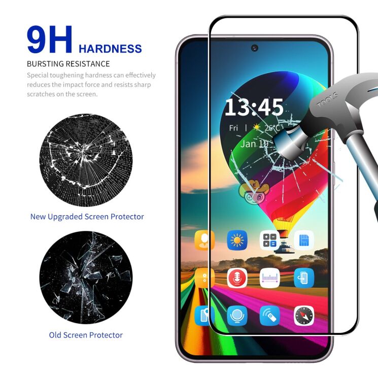 Захисне скло HAT PRINCE Full Glue Cover для OPPO A60 - Black: фото 3 з 8