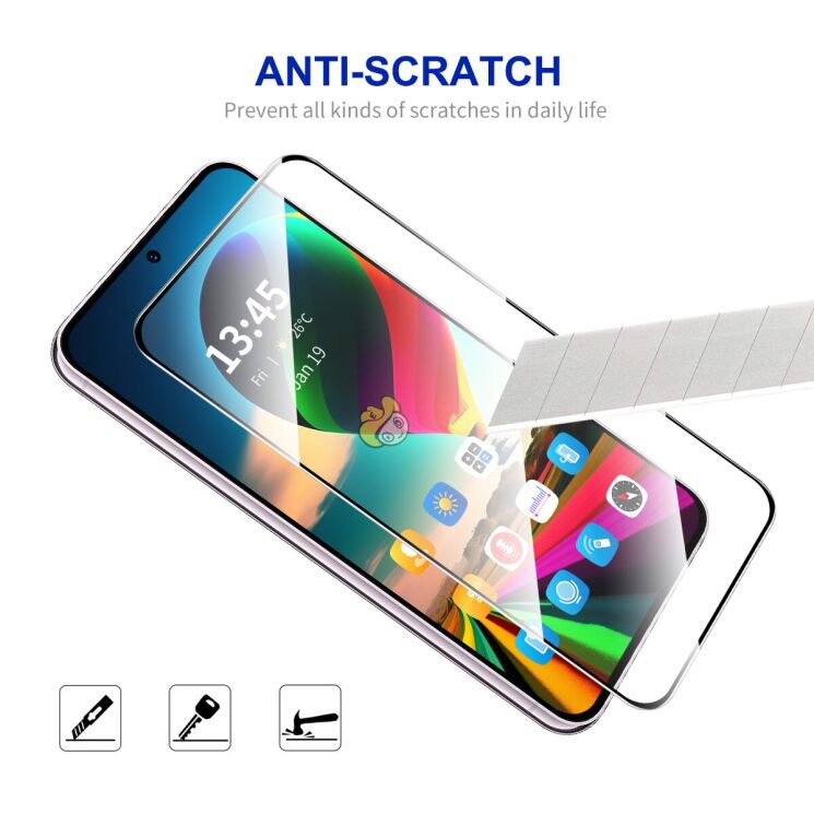 Захисне скло HAT PRINCE Full Glue Cover для OPPO A60 - Black: фото 4 з 8
