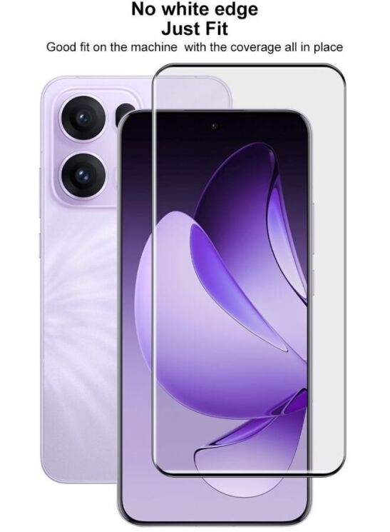 Защитное стекло IMAK 3D Curved Full Covering для OPPO Reno 13 Pro 5G - Black: фото 8 из 12