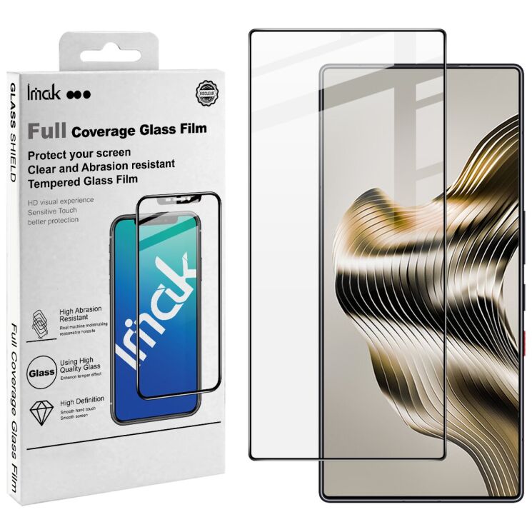 Захисне скло IMAK 5D Pro+ Full Glue для ZTE Nubia Red Magic 11 Pro - Black: фото 8 з 9