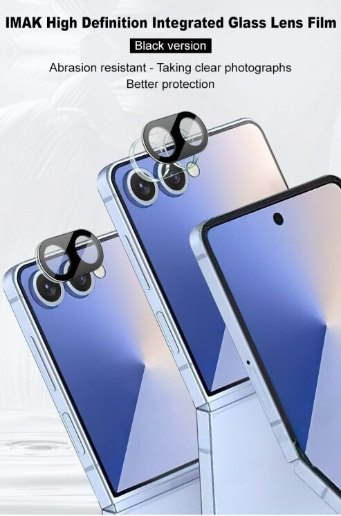 Защитное стекло IMAK Install Black Glass Lens для Samsung Galaxy Flip 7 - Black: фото 7 из 8