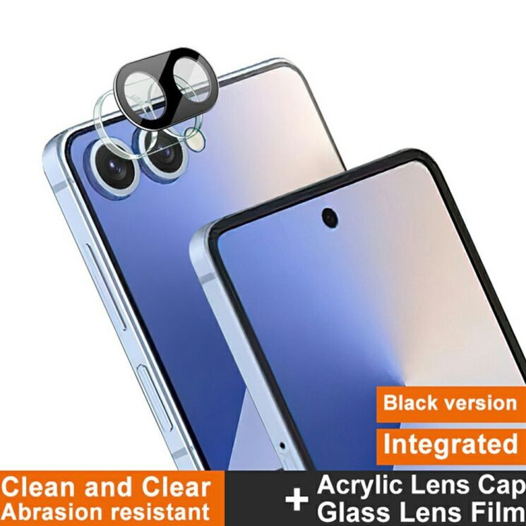 Защитное стекло IMAK Install Black Glass Lens для Samsung Galaxy Flip 7 - Black: фото 4 из 8
