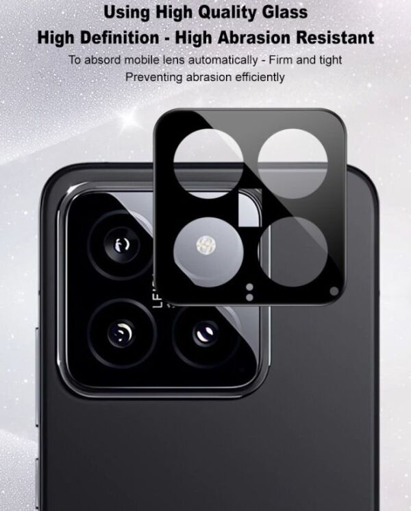 Защитное стекло IMAK Install Black Glass Lens для Xiaomi 14 - Black: фото 6 из 7