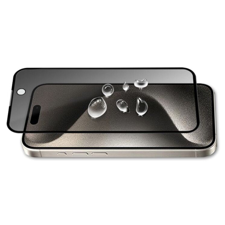 Захисне скло MOCOLO Anti-Spy для Apple iPhone 15 Pro - Black: фото 4 з 6