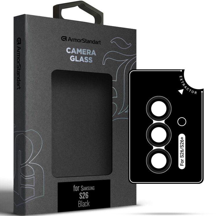 Захисне скло на камеру ArmorStandart Supreme Black Icon для Samsung Galaxy S26 (S942) - Black: фото 1 з 1