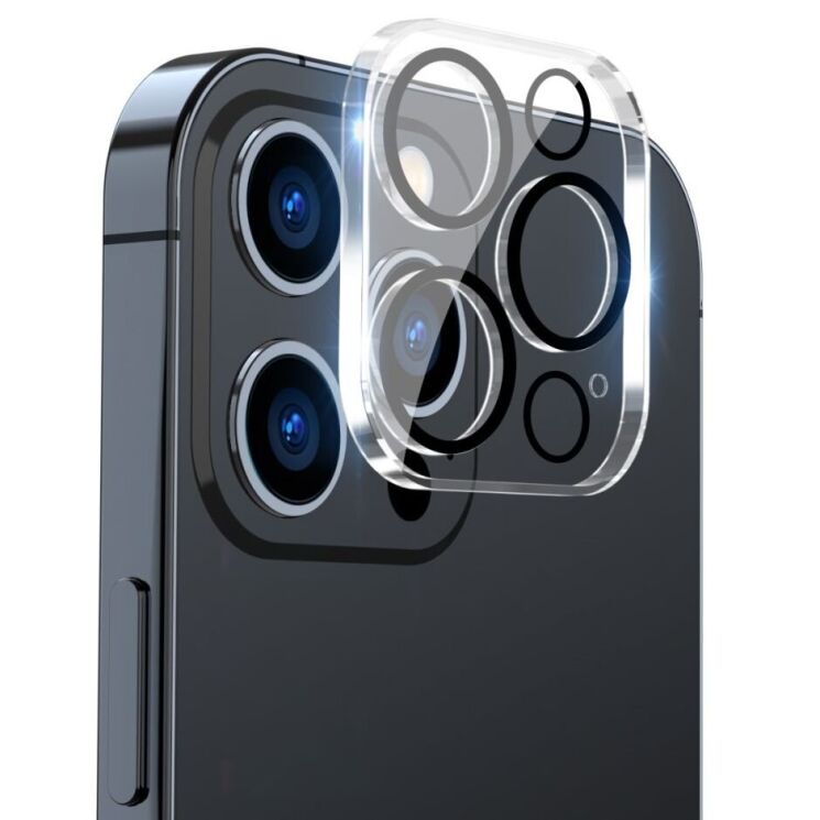 Защитное стекло на камеру ENKAY Camera Lens для Apple iPhone 15 Pro / 15 Pro Max - Black: фото 1 из 7