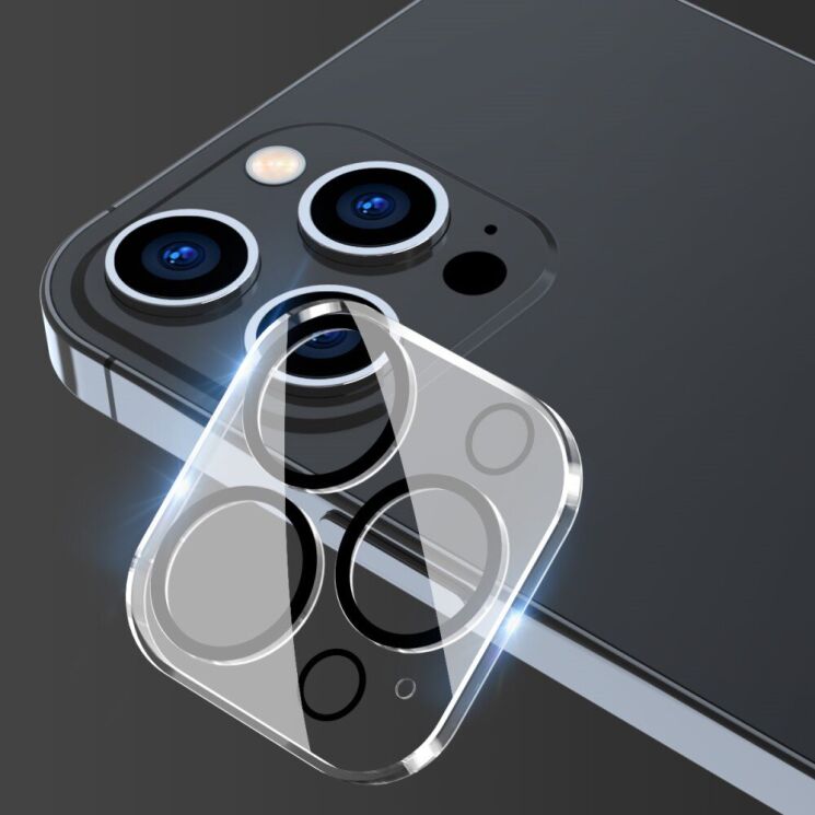 Защитное стекло на камеру ENKAY Camera Lens для Apple iPhone 15 Pro / 15 Pro Max - Black: фото 4 из 7