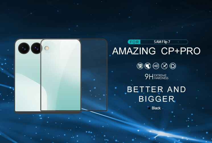 Захисне скло NILLKIN Amazing CP+ PRO для Samsung Galaxy Flip 7 - Black: фото 6 з 20