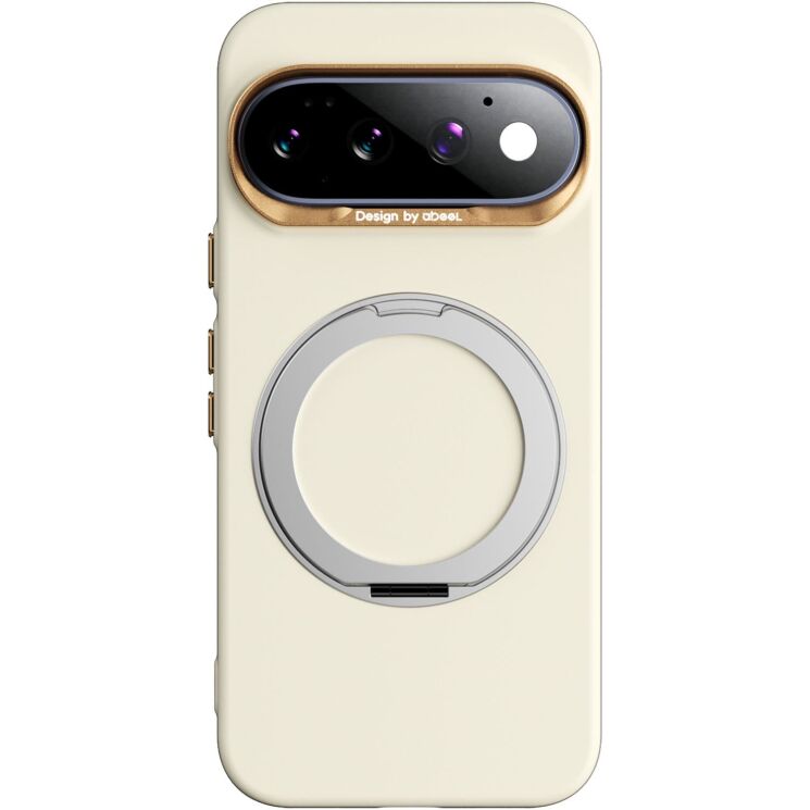 Защитный чехол ABEEL Silk Ring Magnetic для Google Pixel 11 / 11 Pro - Yellow: фото 1 из 7