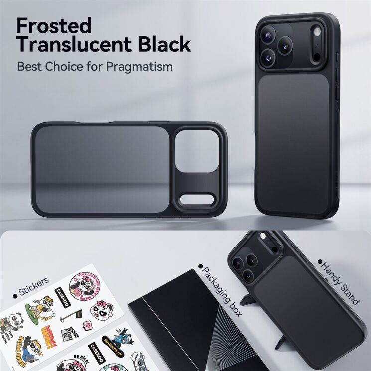 Захисний чохол CASEKOO Matte Case для iPhone 18 Pro / 17 Pro - Black: фото 6 з 9