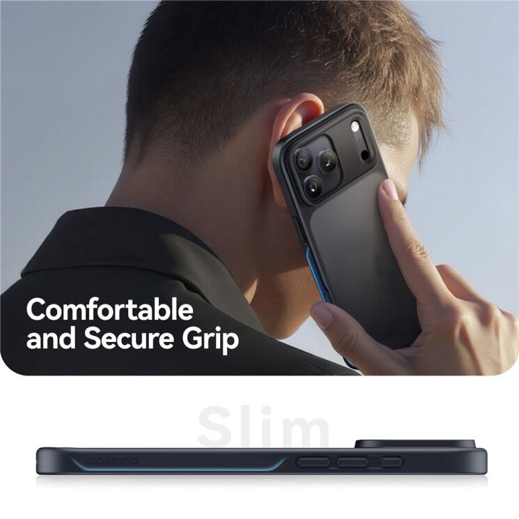 Захисний чохол CASEKOO Matte Case для iPhone 18 Pro / 17 Pro - Black: фото 8 з 9