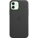 Защитный чехол Copiex Leather Case with MagSafe для Apple iPhone 12 / iPhone 12 Pro - Black (369205B). Фото 3 из 6