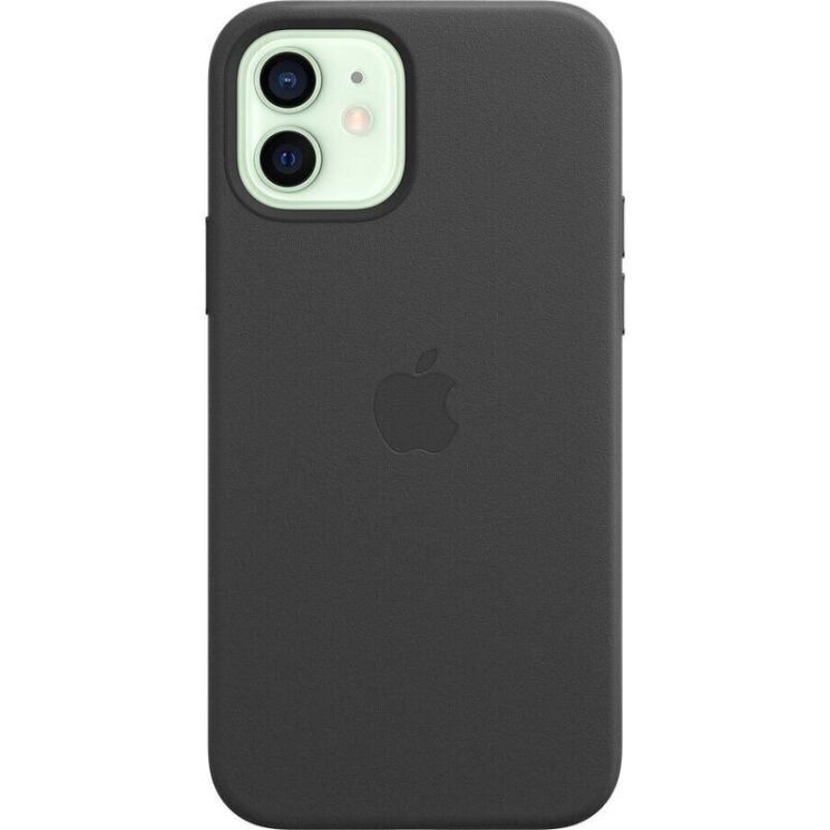 Защитный чехол Copiex Leather Case with MagSafe для Apple iPhone 12 / iPhone 12 Pro - Black: фото 3 из 6