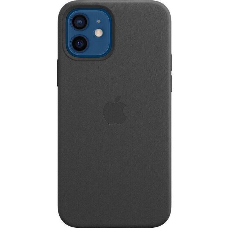 Защитный чехол Copiex Leather Case with MagSafe для Apple iPhone 12 / iPhone 12 Pro - Black: фото 4 из 6