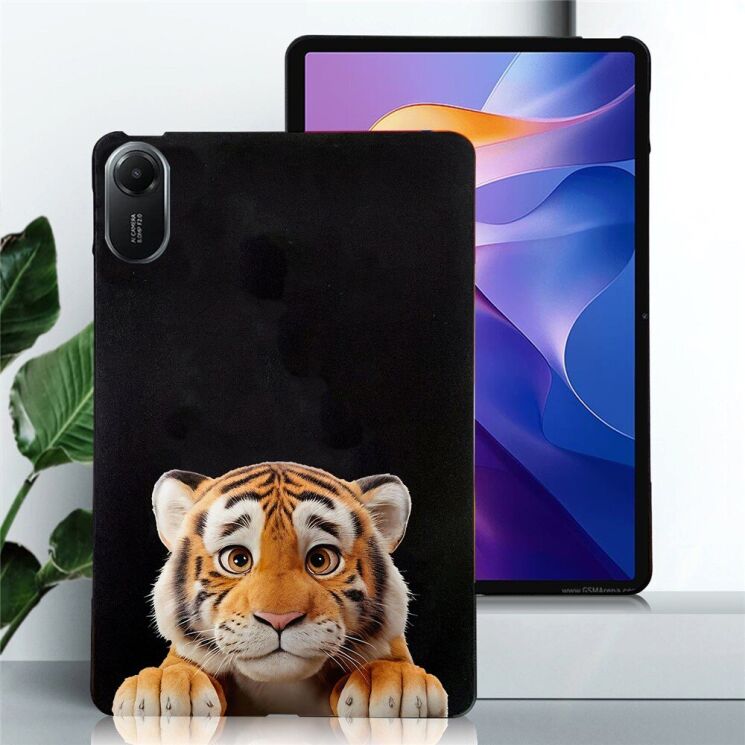 Защитный чехол Deexe Animal Series для Xiaomi Redmi Pad 2 - Little Tiger: фото 2 из 4