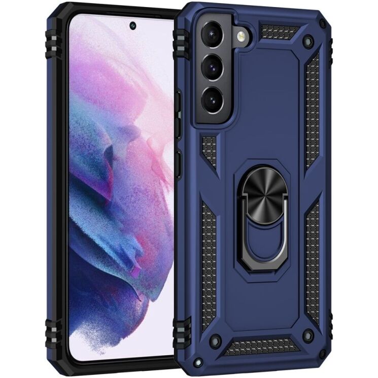 Защитный чехол Deexe Armor Case для Samsung Galaxy S22 (S901) - Blue: фото 2 из 8