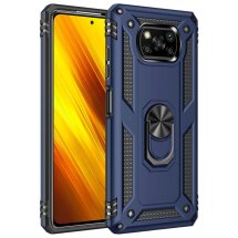 Защитный чехол Deexe Armor Case для Xiaomi Poco X3 / Poco X3 Pro - Dark Blue: фото 1 из 5