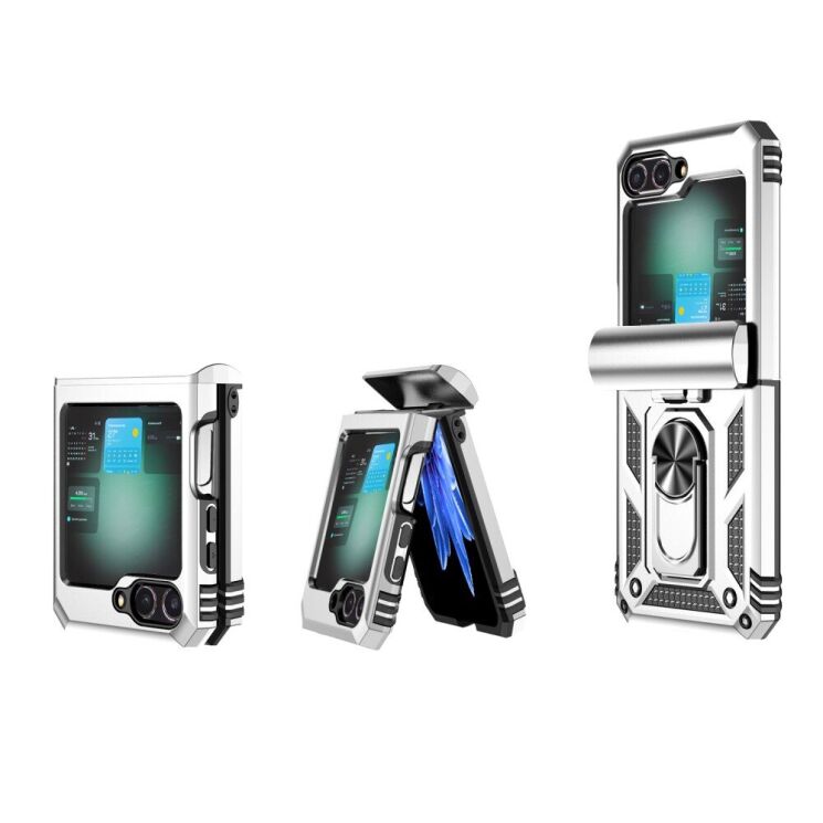 Защитный чехол Deexe Armor Case (FF) для Samsung Galaxy Flip 6 - Black: фото 9 из 9