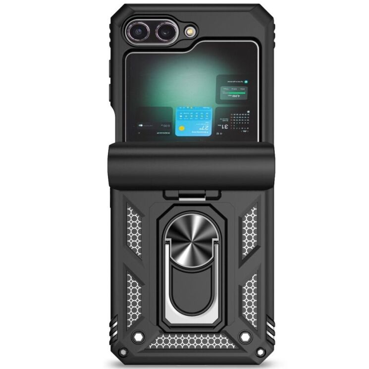 Защитный чехол Deexe Armor Case (FF) для Samsung Galaxy Flip 6 - Black: фото 2 из 9