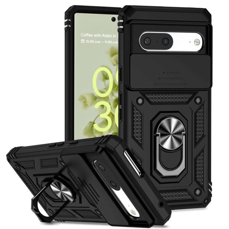 Защитный чехол Deexe Armor Shield для Google Pixel 7 - Black: фото 1 из 9