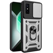 Защитный чехол Deexe Armor Shield для Infinix GT 30 Pro - Silver: фото 1 из 9
