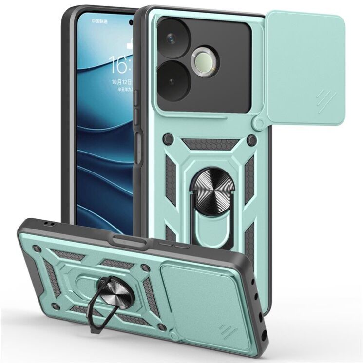 Защитный чехол Deexe Armor Shield для OPPO A5 Pro (4G/5G) - Green: фото 1 из 8
