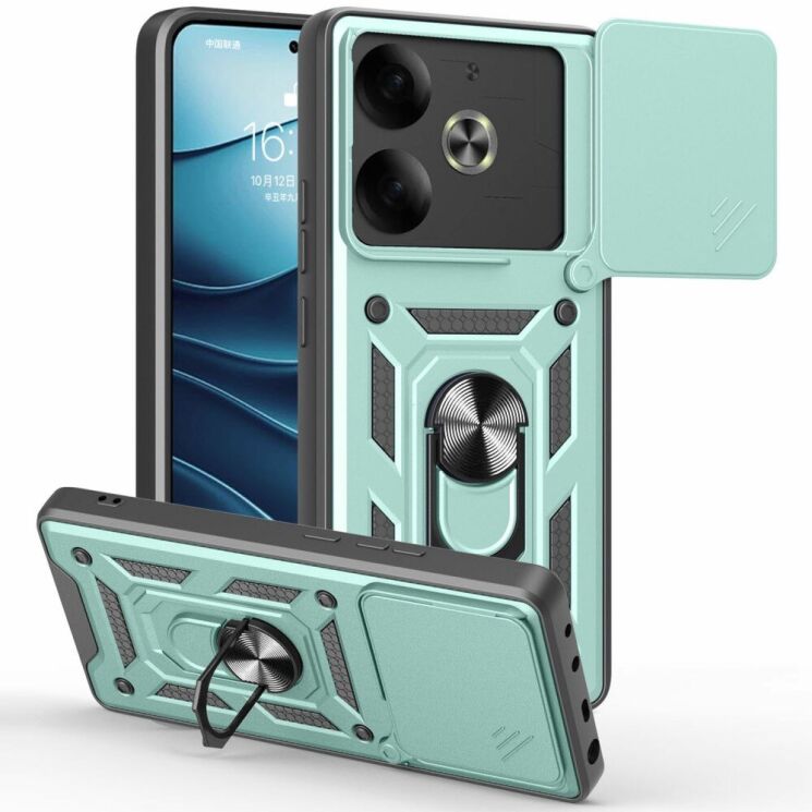 Защитный чехол Deexe Armor Shield для TECNO Pova 6 - Green: фото 1 из 8