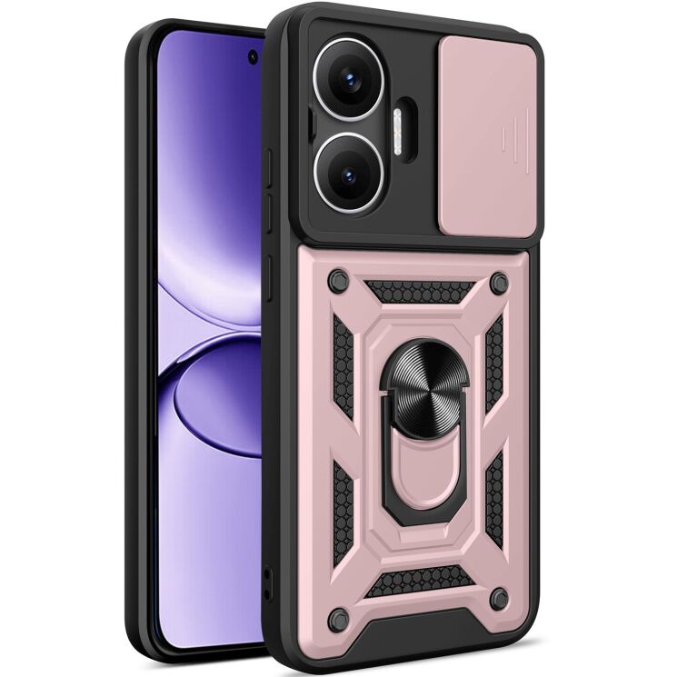 Защитный чехол Deexe Armor Shield для Xiaomi Poco F7 - Rose Gold: фото 1 из 9