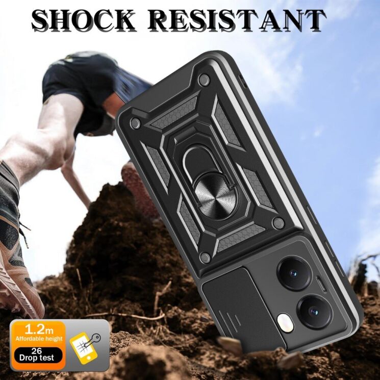 Защитный чехол Deexe Armor Shield для Xiaomi Poco X7 Pro - Black: фото 9 из 10