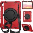 Защитный чехол Deexe Battle Case для Apple iPad 10.9 (2022) / iPad 11 (2025) - Red / Black (306469RB)