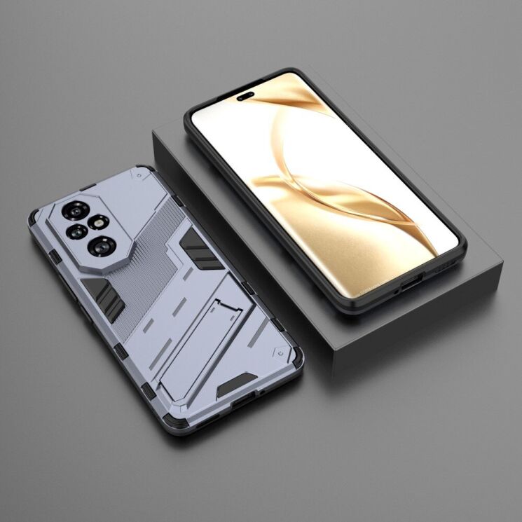 Защитный чехол Deexe Bibercas для Honor 200 Pro - Dark Blue: фото 6 из 7