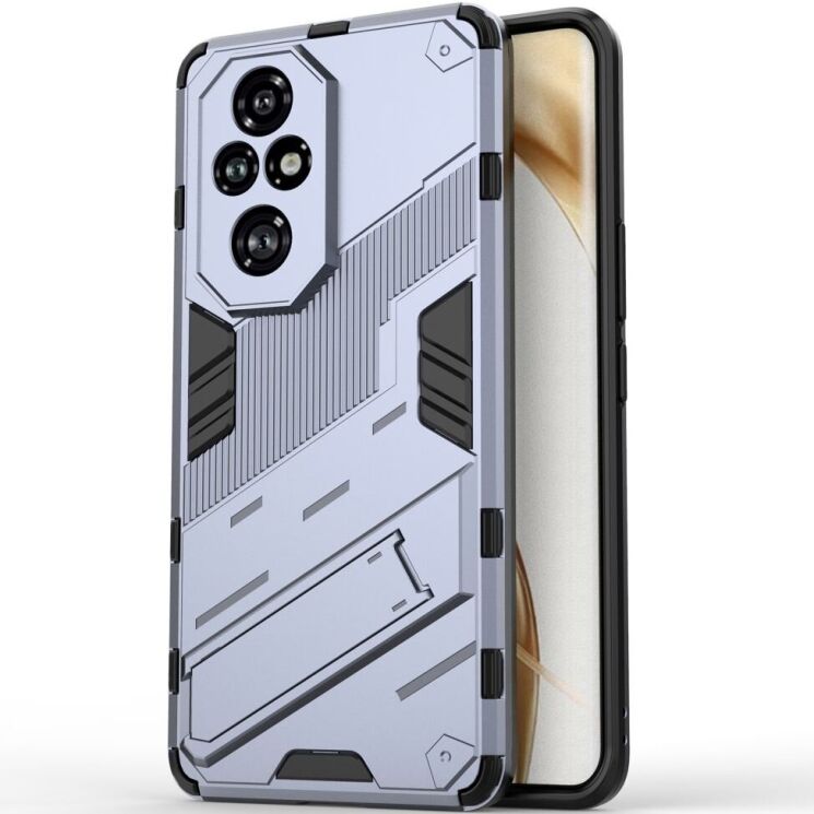 Защитный чехол Deexe Bibercas для Honor 200 Pro - Dark Blue: фото 2 из 7