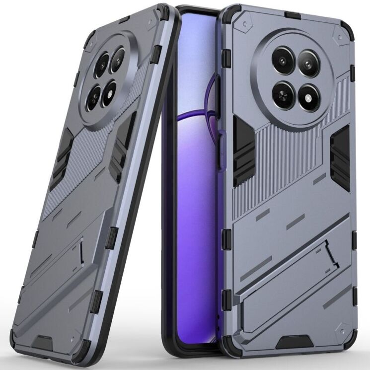 Защитный чехол Deexe Bibercas для Realme 12 5G - Dark Blue: фото 1 из 7